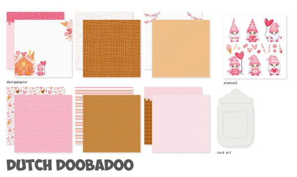 Dutch Doobadoo - Papier Kit "Huisje van Snoep" Crafty Kit - 12 Bogen