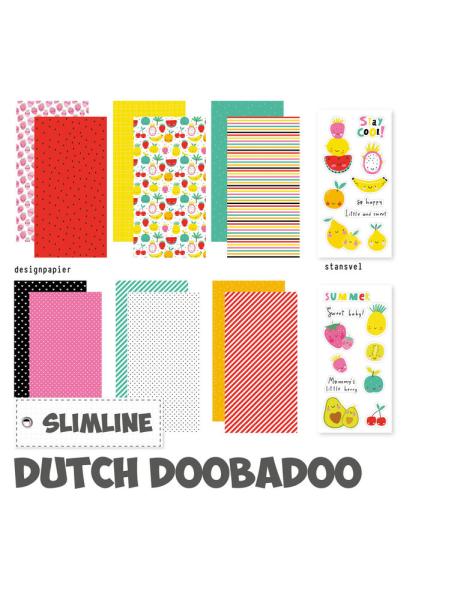 Dutch Doobadoo - Papier Kit "Stay Cool" Crafty Kit Slimline - 12 Bogen