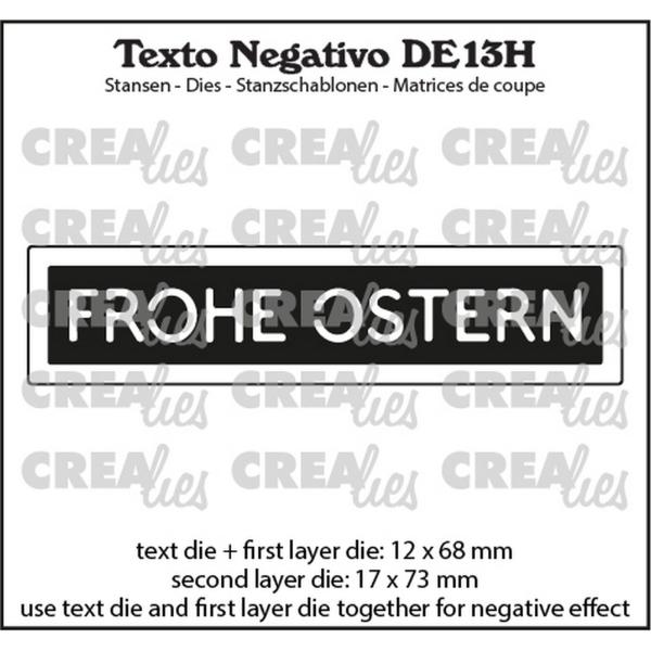 Crealies - Stanzschablone "Frohe Ostern" Texto Negativo Dies