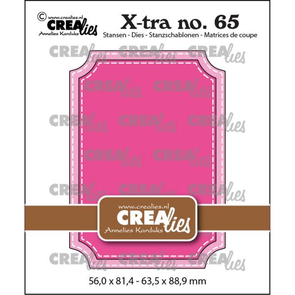 Crealies - Stanzschablone "ATC Ticket with Stitch" X-tra Dies