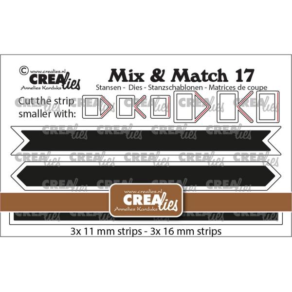 Crealies - Stanzschablone "Banners" Mix & Match Dies