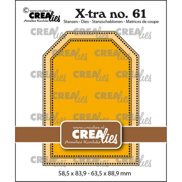 Crealies - Stanzschablone "ATC Tag with dots" X-tra Dies