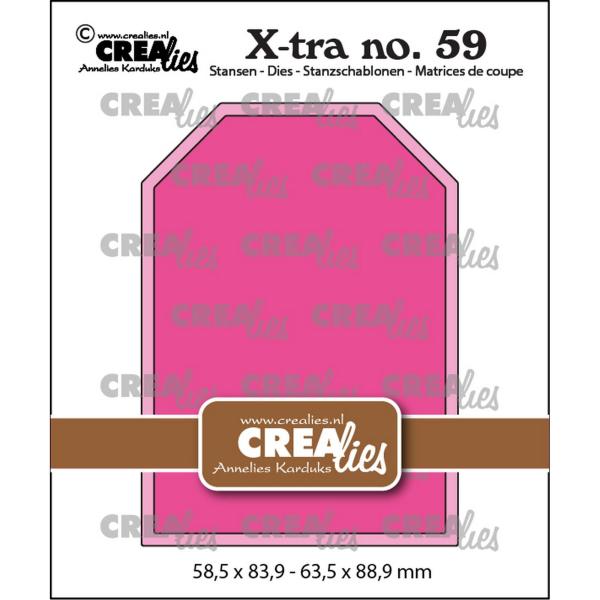 Crealies - Stanzschablone "ATC Tag Smooth" X-tra Dies