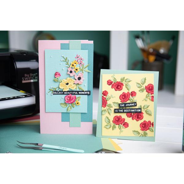 Sizzix - Stanzschablone "Brushstroke Flowers Mini" Thinlits Craft Dies