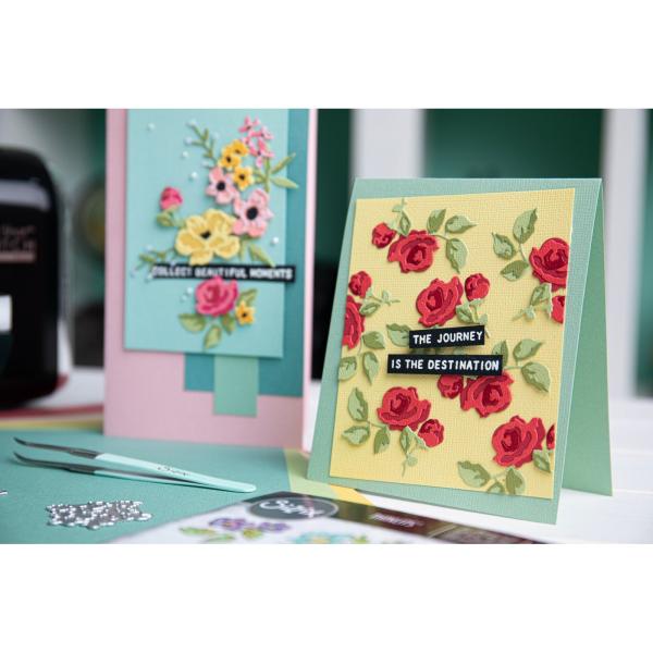 Sizzix - Stanzschablone "Brushstroke Flowers Mini" Thinlits Craft Dies