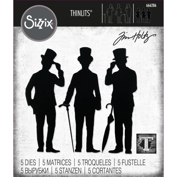 Sizzix - Stanzschablone "Gentlemen" Thinlits Craft Dies