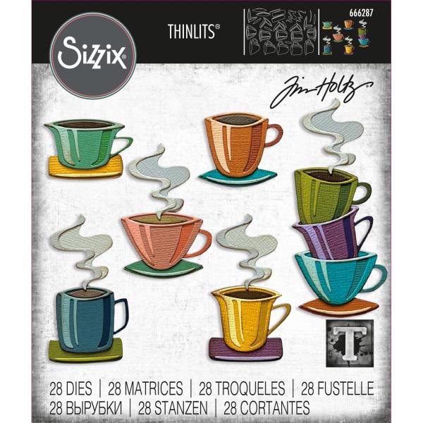 Sizzix - Stanzschablone "Papercut Café" Thinlits Craft Dies