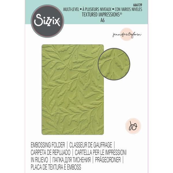 Sizzix - 3D Prägefolder "Delicate Leaves" Embossing Folder