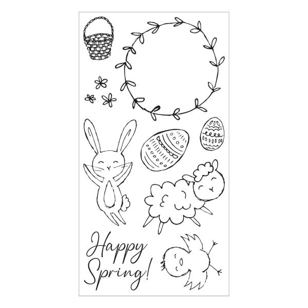 Sizzix - Stempel "Spring Essentials" Clear Stamps