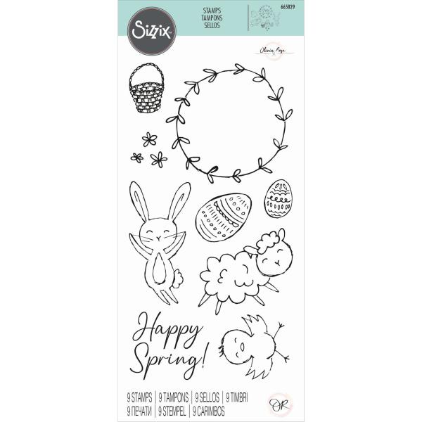 Sizzix - Stempel "Spring Essentials" Clear Stamps