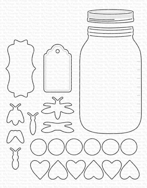 My Favorite Things - Stanzschablone "Mason Jar" Die-namics