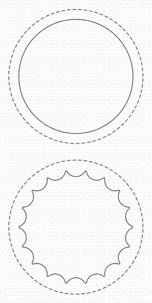 My Favorite Things - Stanzschablone "Peek-a-Boo Circle Windows" Die-namics