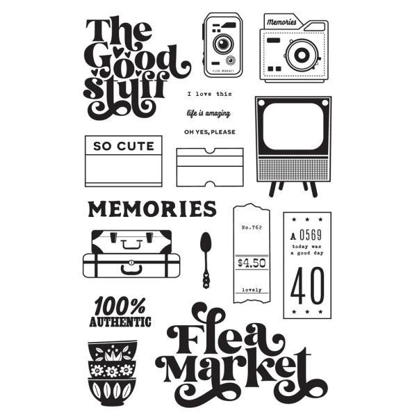 Simple Stories - Stempel "Flea Market" Clear Stamps 