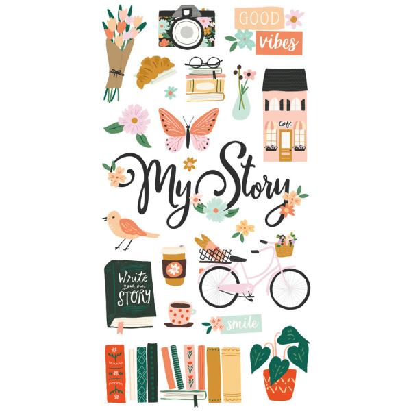 Simple Stories - Aufkleber "My Story" Chipboard Sticker 