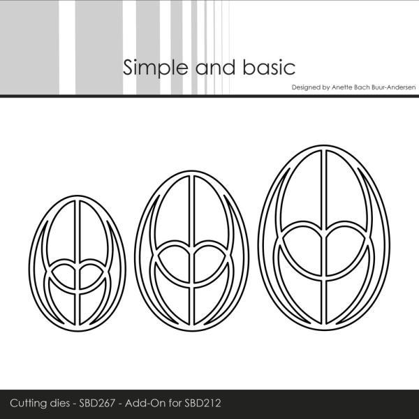 Simple and Basic - Stanzschablone 5,3x7,5 cm "Easter Egg" Dies