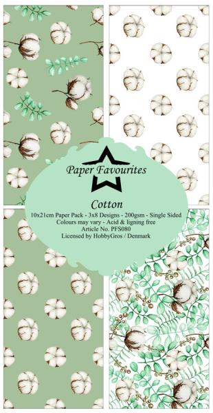 Paper Favourites - Designpapier "Cotton" Slim Paper Pack 3x8 Inch - 24 Bogen