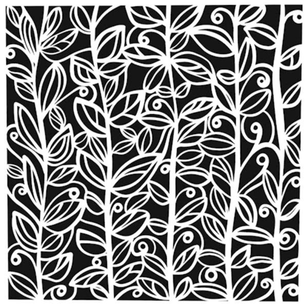 The Crafters Workshop - Schablone 6x6 Inch "Leafy Vines" Stencil