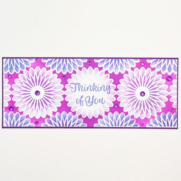 The Crafters Workshop - Layered Schablone 8,5x11 Inch "Triple Flowers" Stencil