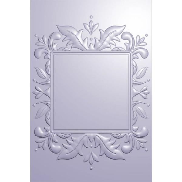 Gemini - Prägefolder & Stanzschablone "Stylish Square" 3D Embossing Folder & Nesting Dies 