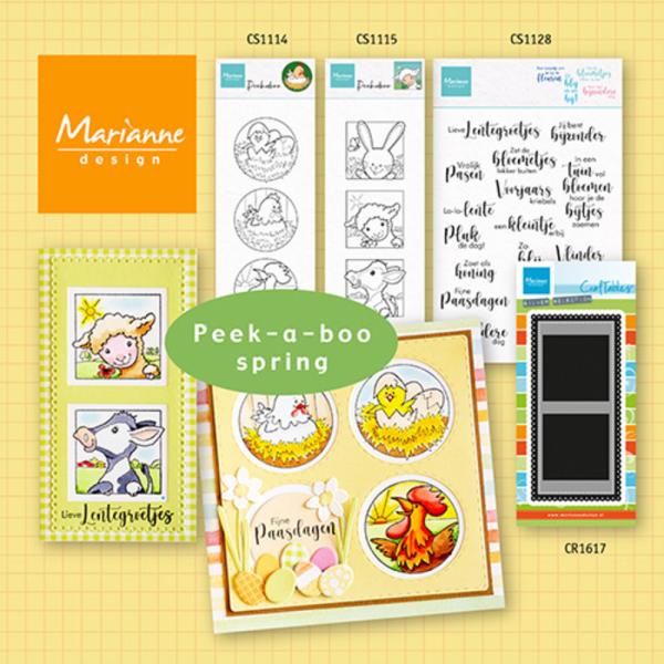 Marianne Design - Stempel "Hetty's Peek-a-boo Chicken Family" Clear Stamps