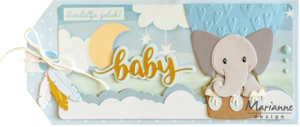 Marianne Design Decoupage A4 "Baby Backgrounds" 1 Bogen