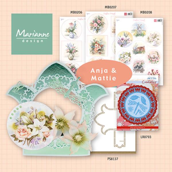 Marianne Design Decoupage A4 "Circles Spring" 1 Bogen