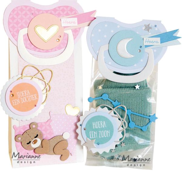 Marianne Design - Präge- und Stanzschablone "Bag Topper Pacifier" Collectables Dies