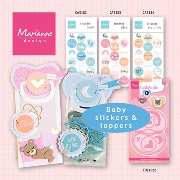 Marianne Design - Präge- und Stanzschablone "Bag Topper Pacifier" Collectables Dies