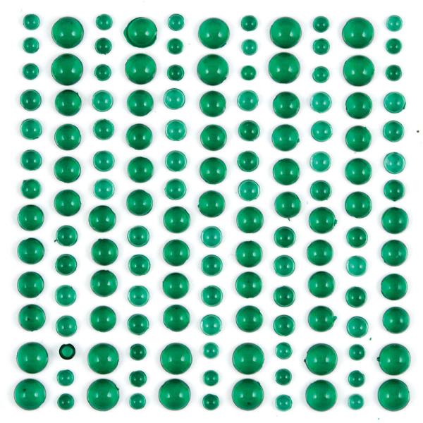 Craft Consortium - Halbperlen "Green" Adhesive Dew Drops 143 Stk.