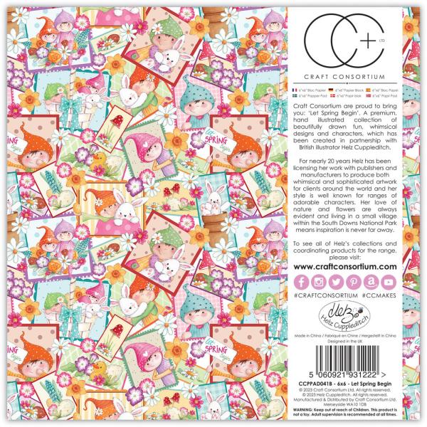 Craft Consortium - Papierblock "Let Spring Begin" Paper Pad 40 Bogen