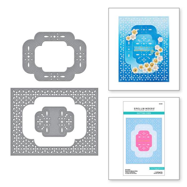 Spellbinders - Stanzschablone "Scrolled Punch & Pierce Plate" Dies