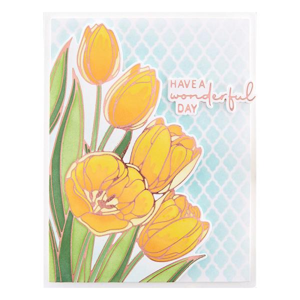 Spellbinders - Schablone "Wonderful Tulips" Layered Stencil