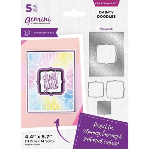 Gemini - Stanzschablone "Dainty Doodles" Create-a-Card Dies