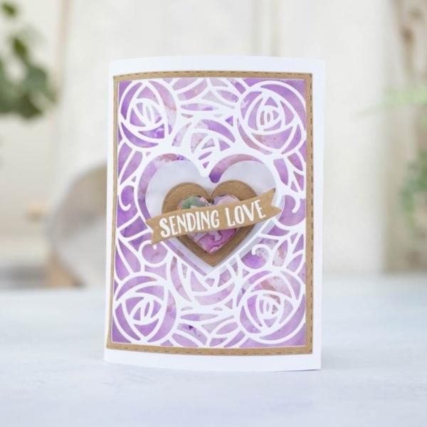 Gemini - Stanzschablone "Rose Garden" Create-a-Card  Dies