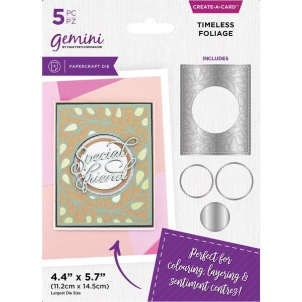 Gemini - Stanzschablone "Timeless Foliage" Create-a-Card Dies