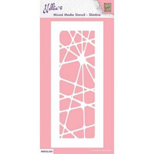 Nellie's Choice - Schablone "Abstract" Slimline Stencil 