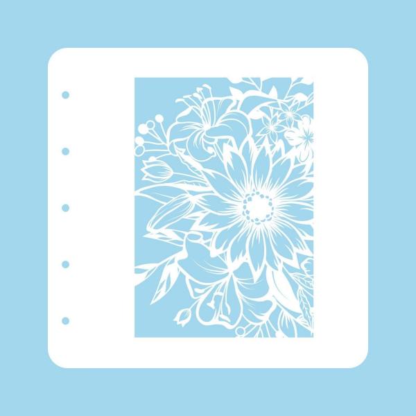 Nellie's Choice - Schablone A6 "Flower-1" Stencil