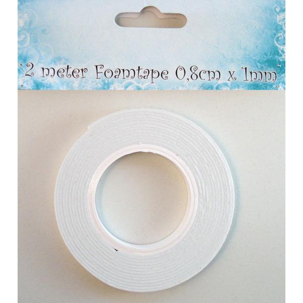 Nellie's Choice - Schaumklebeband - 2m x 0,8cm x 1mm Foam Tape