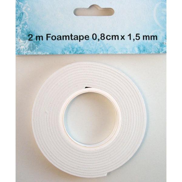 Nellie's Choice - Schaumklebeband - 2m x 0,8cm x 1,5mm Foam Tape