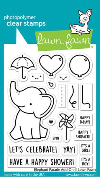 Lawn Fawn - Stempel "Elephant Parade" Clear Stamps