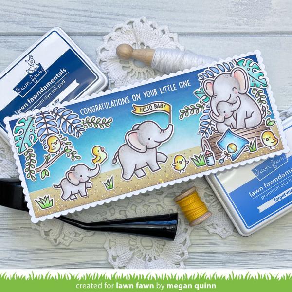 Lawn Fawn - Stempel "Elephant Parade" Clear Stamps