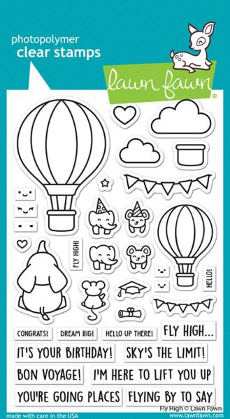 Lawn Fawn - Stempel "Fly High" Clear Stamps