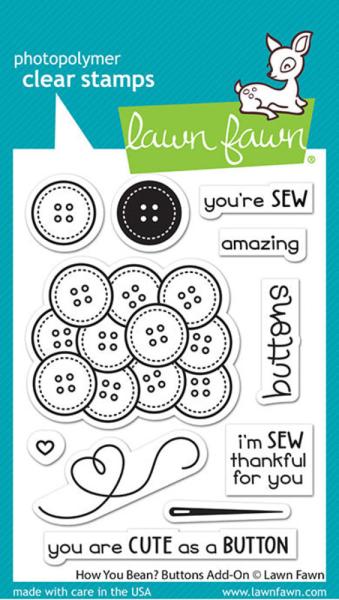 Lawn Fawn - Stempel "How You Bean? Buttons" Clear Stamps