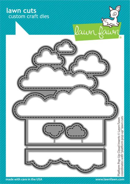 Lawn Fawn - Stanzschablone "Platform Pop-Up Cloud Inserts" Dies