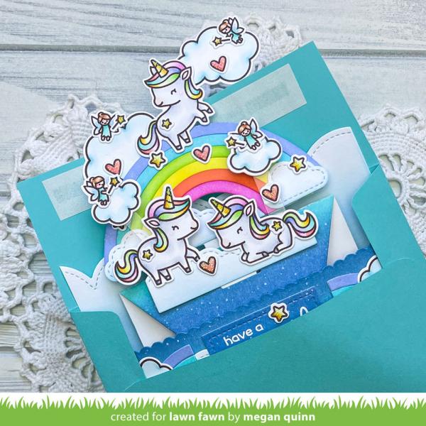 Lawn Fawn - Stanzschablone "Platform Pop-Up Cloud Inserts" Dies