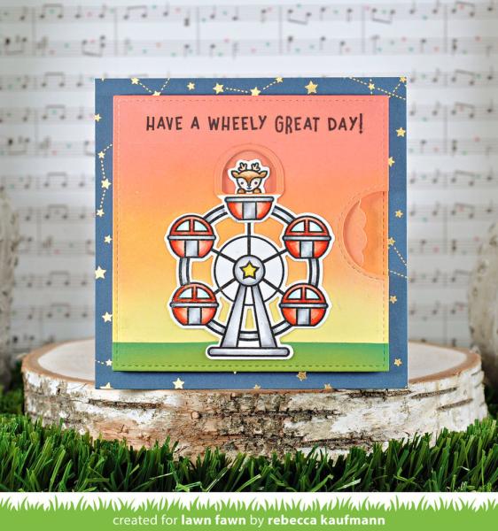 Lawn Fawn - Stanzschablone "Reveal Wheel Wheely Great Day" Add-on Die