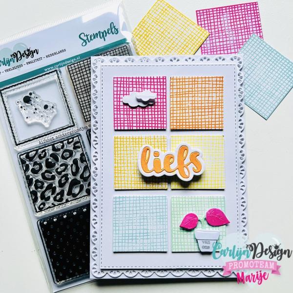 Carlijn Design - Stempelset "Alfphabet Patterns" Clear Stamps