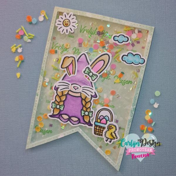 Carlijn Design - Stempel "Gnome Baby & Easter " Clear Stamp 