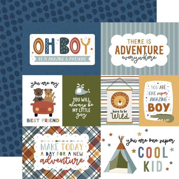 Echo Park - Designpapier "Dream Big Little Boy" Collection Kit 12x12 Inch - 12 Bogen