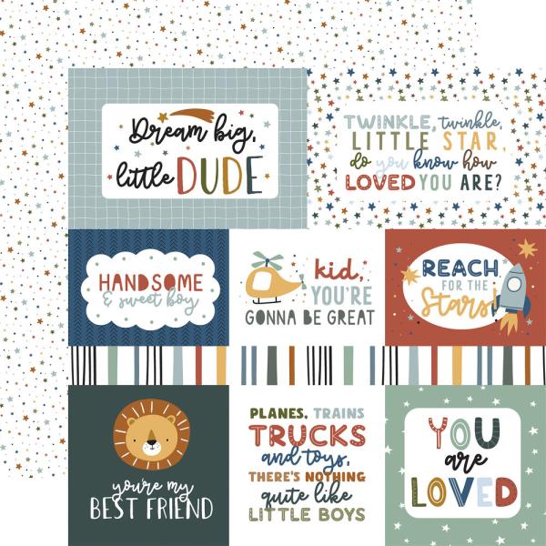 Echo Park - Designpapier "Dream Big Little Boy" Collection Kit 12x12 Inch - 12 Bogen